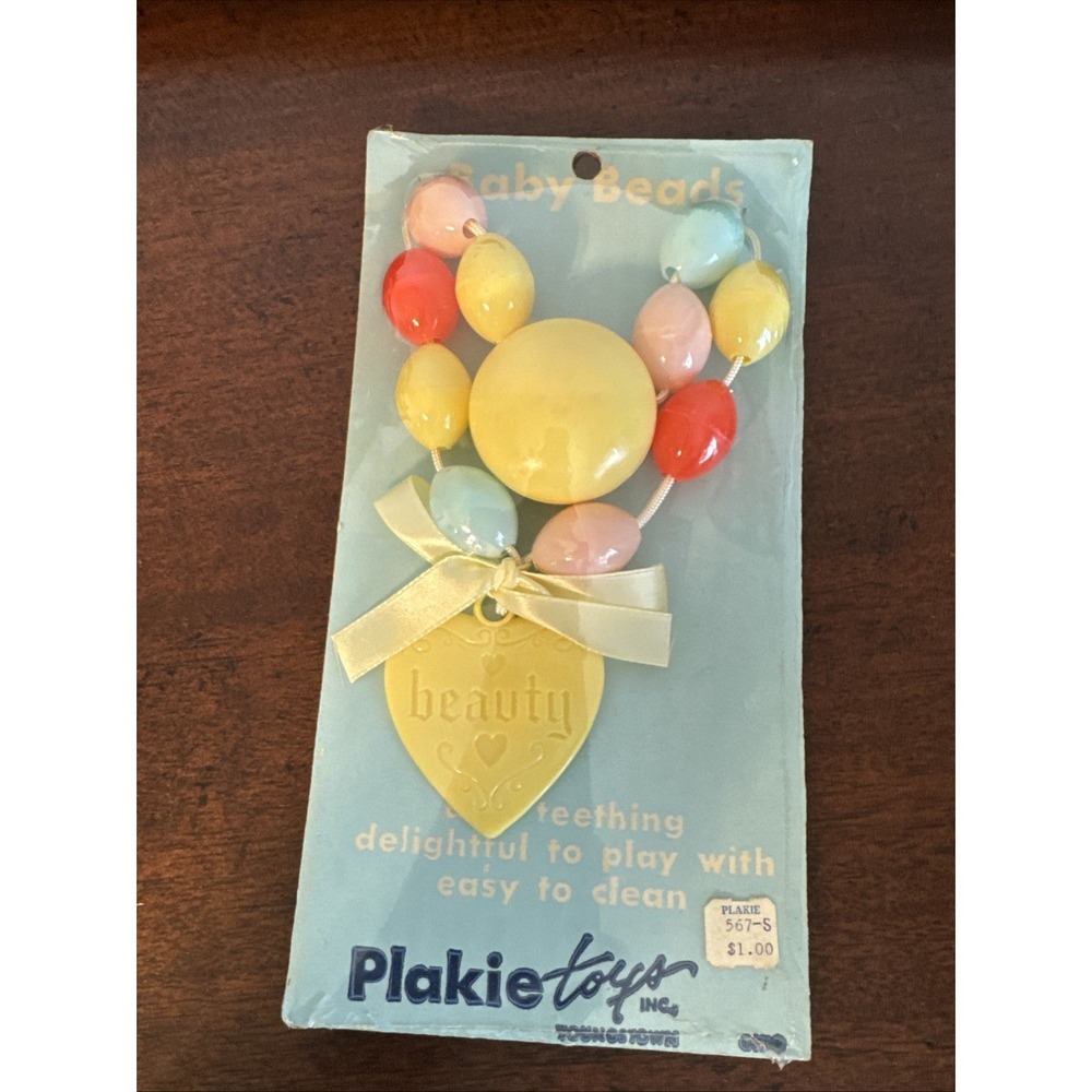Plakie Toys, Baby B NOS Yellow "Beauty" Amulet, - Youngstown VNTG